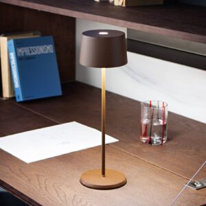 Svítidlo Zafferano corten Hliník/polykarbonátový hranol