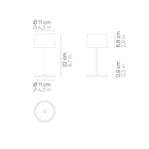 Svítidlo Zafferano zelené jablko Hliník/polykarbonát