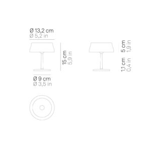 Svítidlo Zafferano zelený hliník/polykarbonát prizmatický