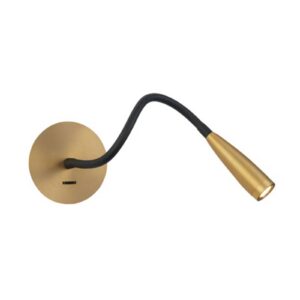 Svítidlo Zambelis matná mosaz/černá kov/hliník