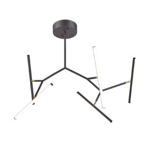 Svítidlo Zambelis pískově černá/matná zlatá hliník/silikon