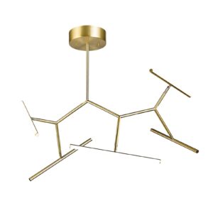 Svítidlo Zambelis zlatá hliník/silikon