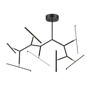 Svítidlo Zambelis pískově černá/matná zlatá hliník/silikon
