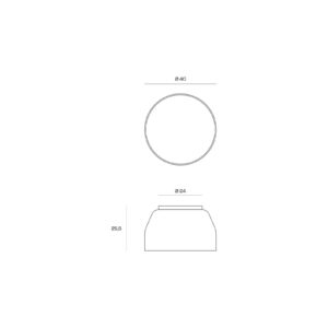 Svítidlo miloox by Sforzin krémová bílá/chrom kartáčovaný/opálová kov/plexisklo