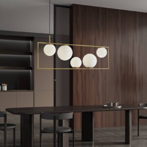 Svítidlo miloox by Sforzin zlatá kartáčovaná/opálová bílá opálové sklo/kov