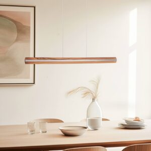 Svítidlo quitani přírodní ořech/matný nikl Masivní ořech/hliník/ocel/mosaz