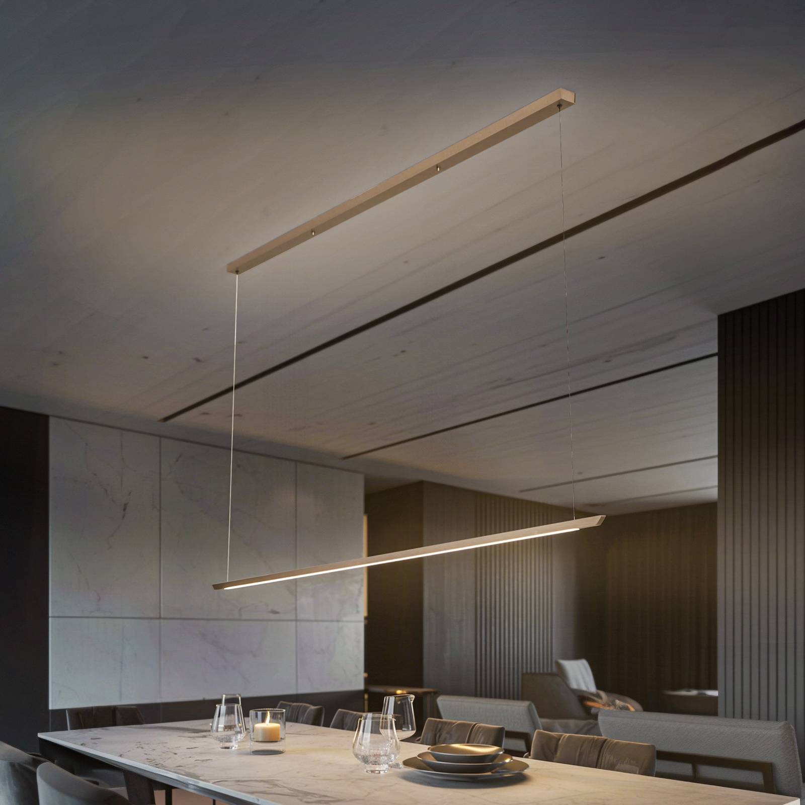 Svítidlo quitani bronzový elox Hliník/mosaz/akryl