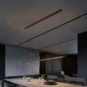 Svítidlo quitani matná černá elox hliník/mosaz/akryl