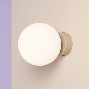 Svítidlo ALDEX béžová/mražená bílá kov/sklo