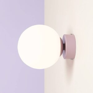 Svítidlo ALDEX šeříková/mražená bílá kov/sklo