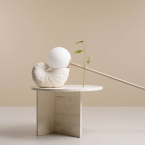 Svítidlo ALDEX béžová/mražená bílá kov/sklo