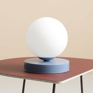 Svítidlo ALDEX modrá/mražená bílá kov/sklo