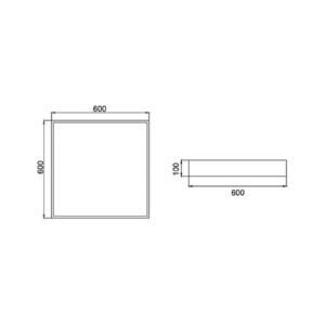 Svítidlo BRUMBERG stříbrná s texturou Hliník/ocel/plast