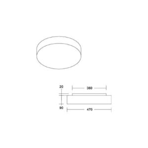 Svítidlo BRUMBERG oranžová Ocel/chintz