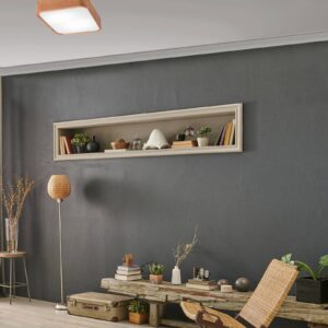 Svítidlo Envostar dub/opál dubové dřevo/sklo