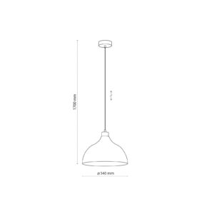 Svítidlo Envostar zelená/světlé dřevo Ocel/dřevo