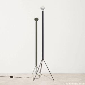 Svítidlo FLOS antracitová/černá Kov/železo