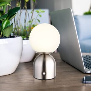 Svítidlo Globo matná niklová barva/opálová barva Kov/plast/PVC