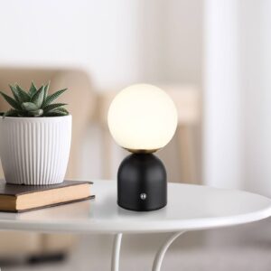 Svítidlo Globo černý mat/mosazný mat/opál Kov/plast/PVC