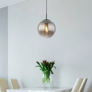 Svítidlo Globo kouřově šedá/černá matná Sklo/kov