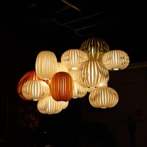 Svítidlo LZF LamPS buk dřevěná dýha/kov