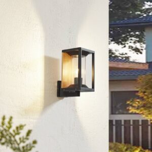 Svítidlo Lucande černá/průhledná Hliníkový odlitek/akryl