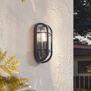 Svítidlo Lucande černá/průhledná Hliníkový tlakový odlitek/sklo