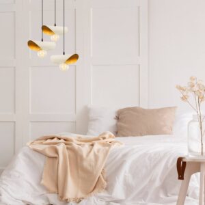 Svítidlo Opviq bílá/zlatá/černá kov