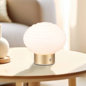 Svítidlo Reality Leuchten matná mosaz/opál Sklo/kov