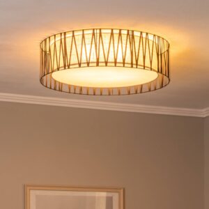 Svítidlo TK Lighting černá/přírodní hnědá Ocel/jutový textil