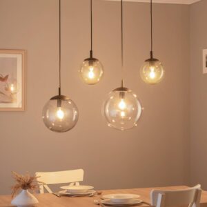 Svítidlo TK Lighting grafitově šedá průhledná/hnědá průhledná/čirá/černá Sklo/ocel