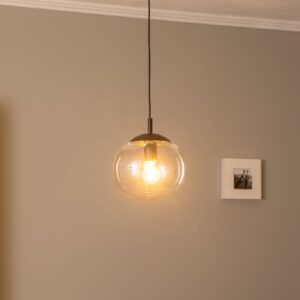 Svítidlo TK Lighting čirá/černá Sklo/ocel