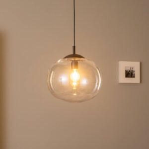 Svítidlo TK Lighting čirá/černá Sklo/ocel