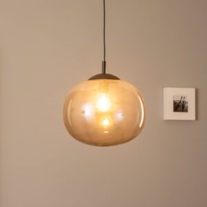 Svítidlo TK Lighting grafitově šedá průhledná/černá Sklo/ocel
