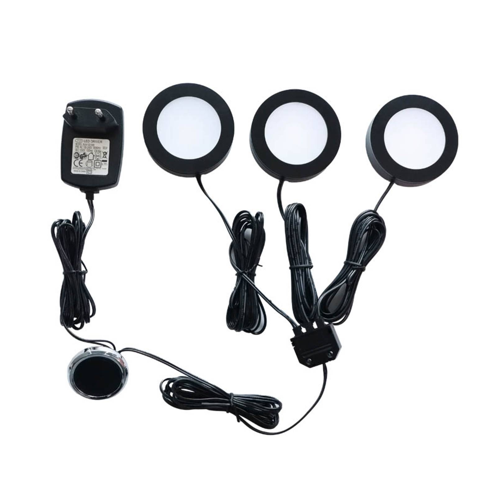 Svítidlo Arcchio černá Hliník/polykarbonát