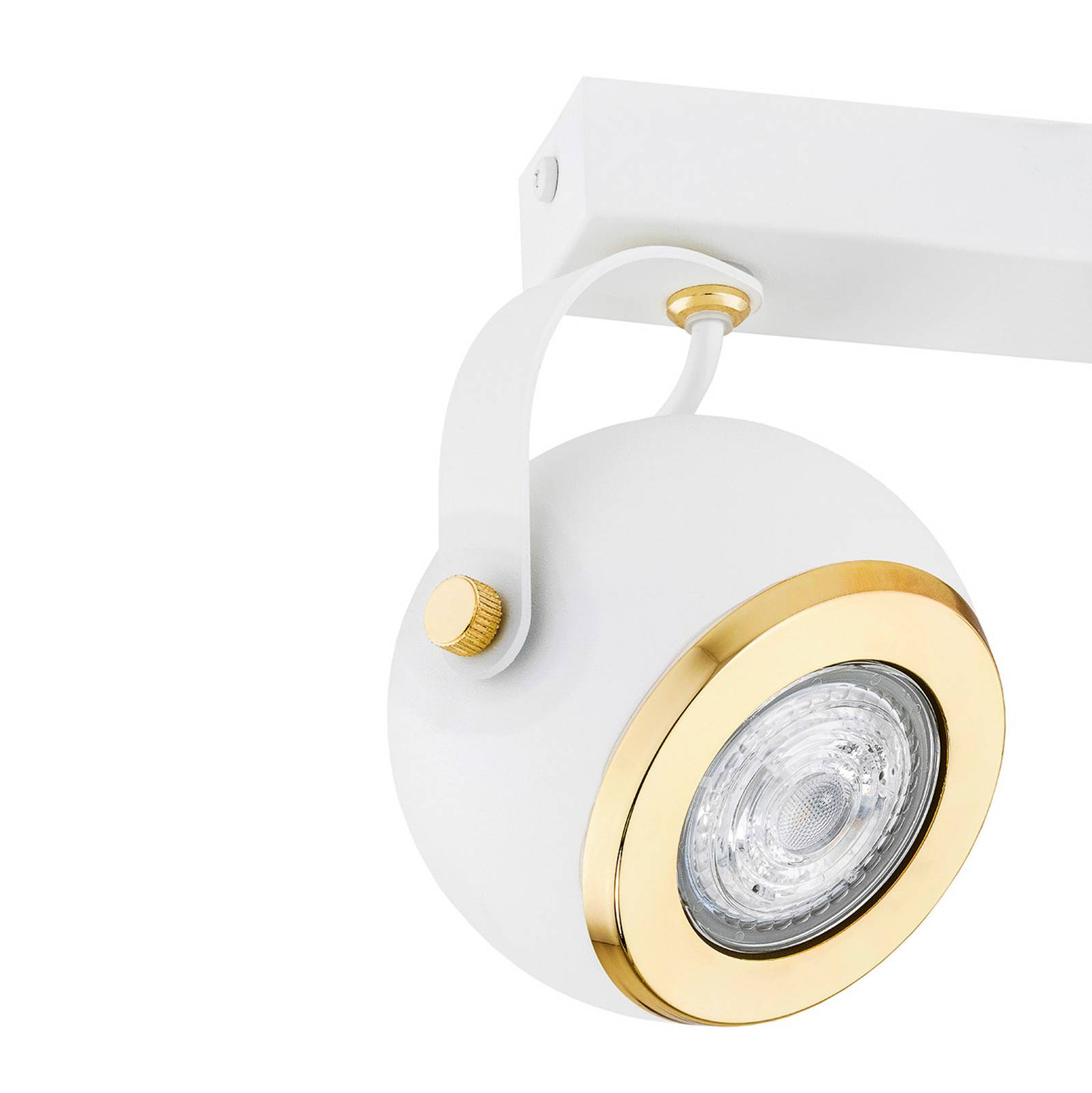 Svítidlo Argon bílá/mosaz Kov