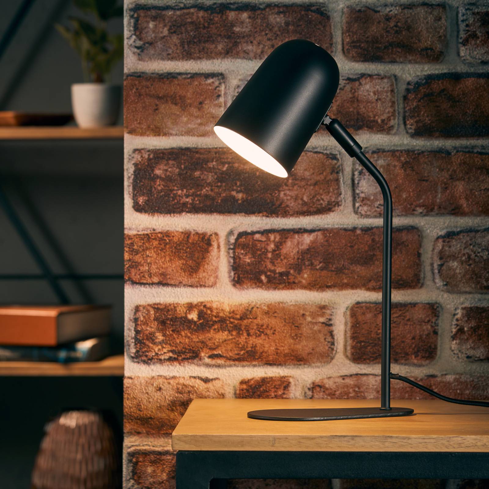 Svítidlo Brilliant černá/bílá Kov