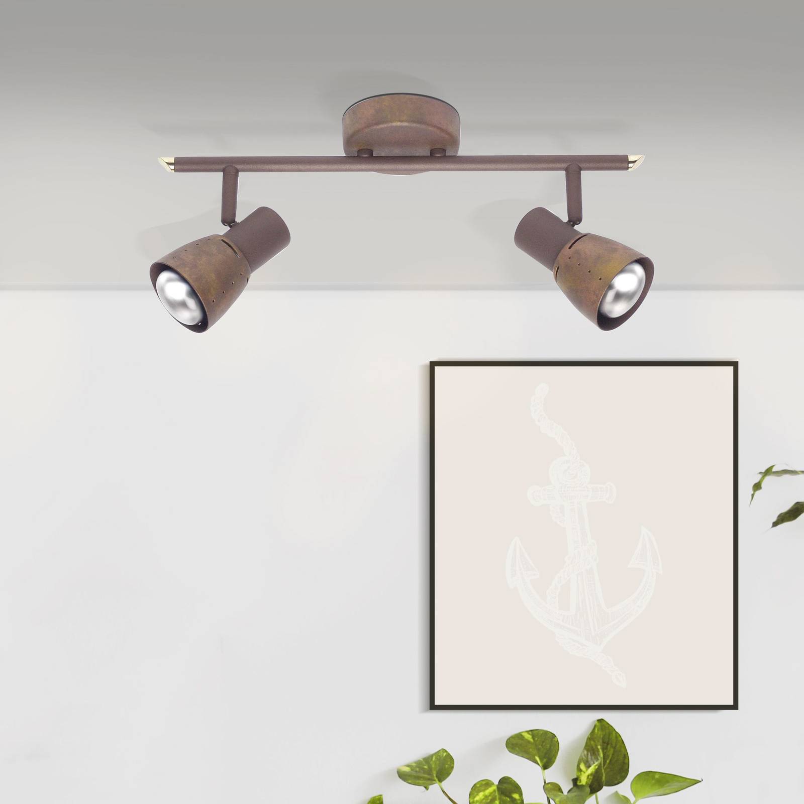 Svítidlo Brilliant stará měď Kov