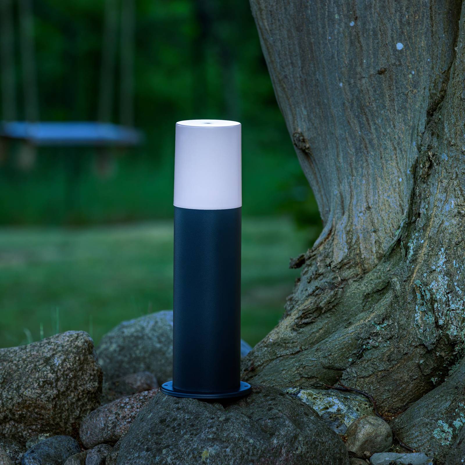 Svítidlo Brilliant antracit/opál Nerezová ocel/plast