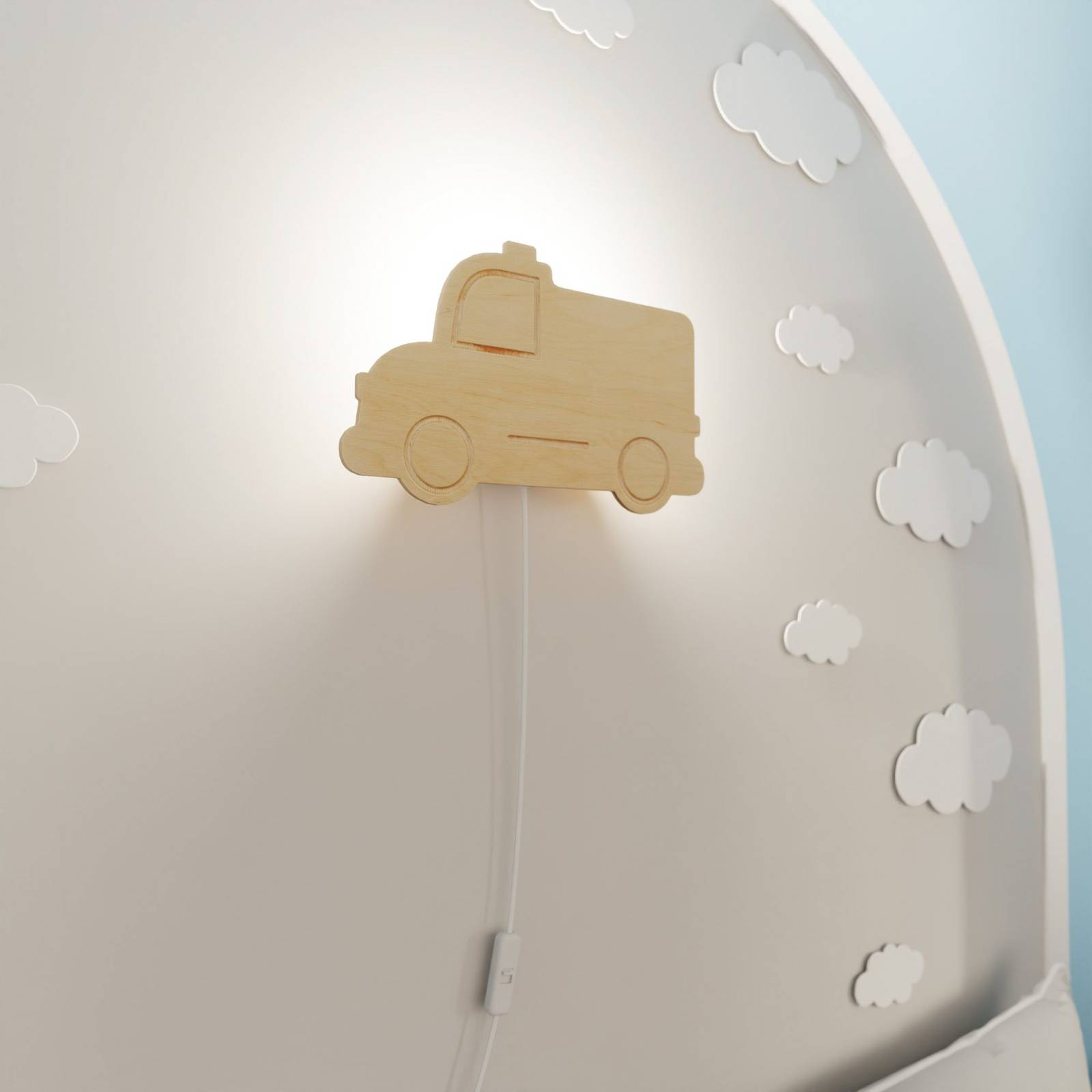 Svítidlo EMIBIG LIGHTING světlé dřevo Dřevo