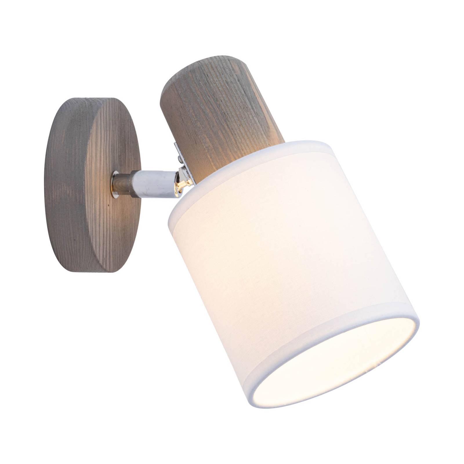 Svítidlo Envostar šedá/bílá Borovice mořená/bavlna s biologicky rozložitelnou fólií