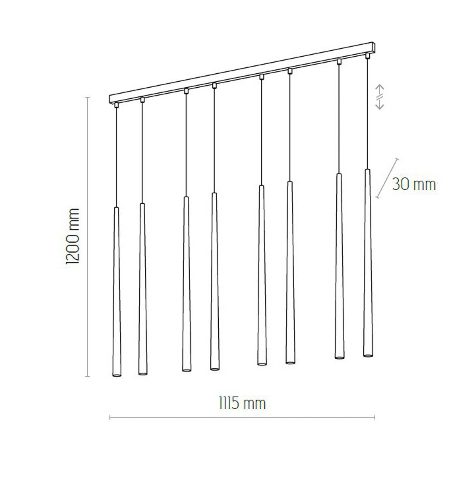 Svítidlo Euluna zlatá/černá Kov/plast