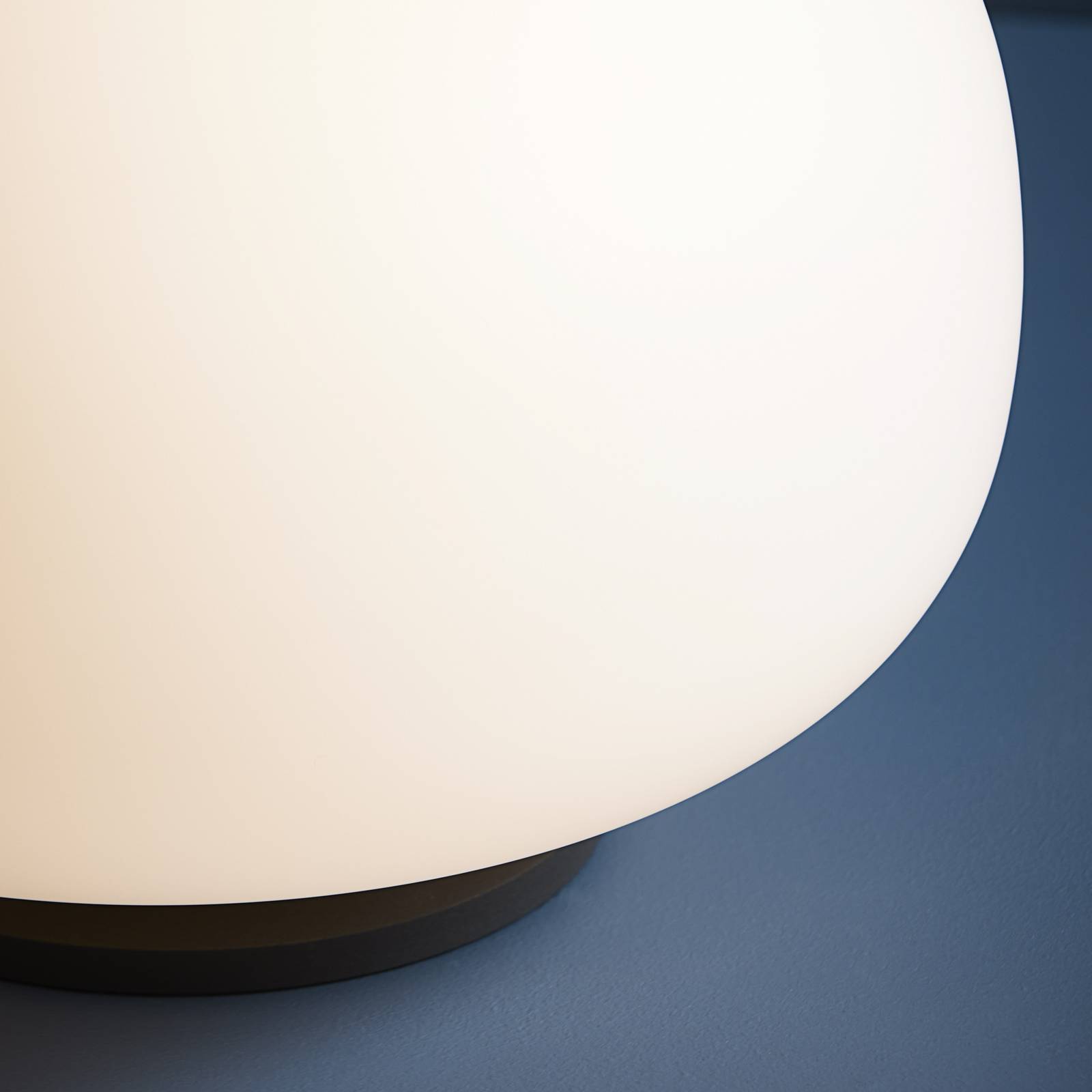 Svítidlo FRANDSEN bílý opál/černý Sklo/kov