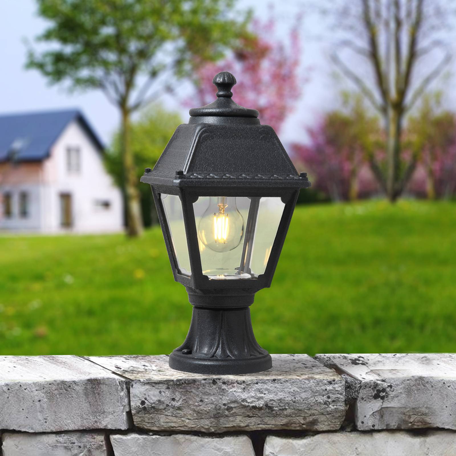 Svítidlo Fumagalli černá/čirá Syntetická pryskyřice/PMMA