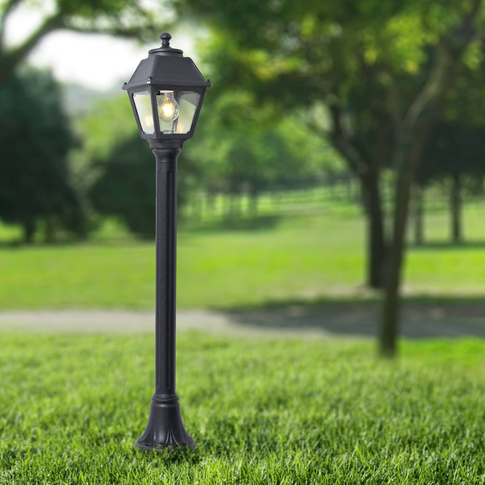 Svítidlo Fumagalli černá/čirá Syntetická pryskyřice/PMMA