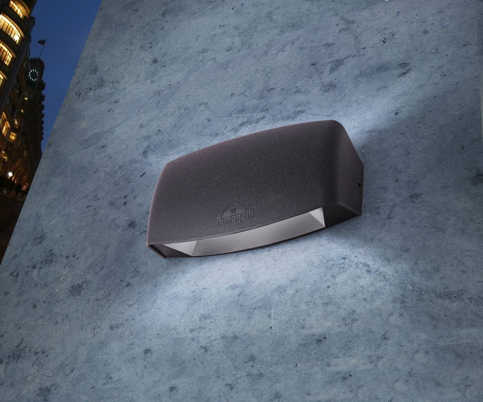 Svítidlo Fumagalli černá/čirá Syntetická pryskyřice/PMMA