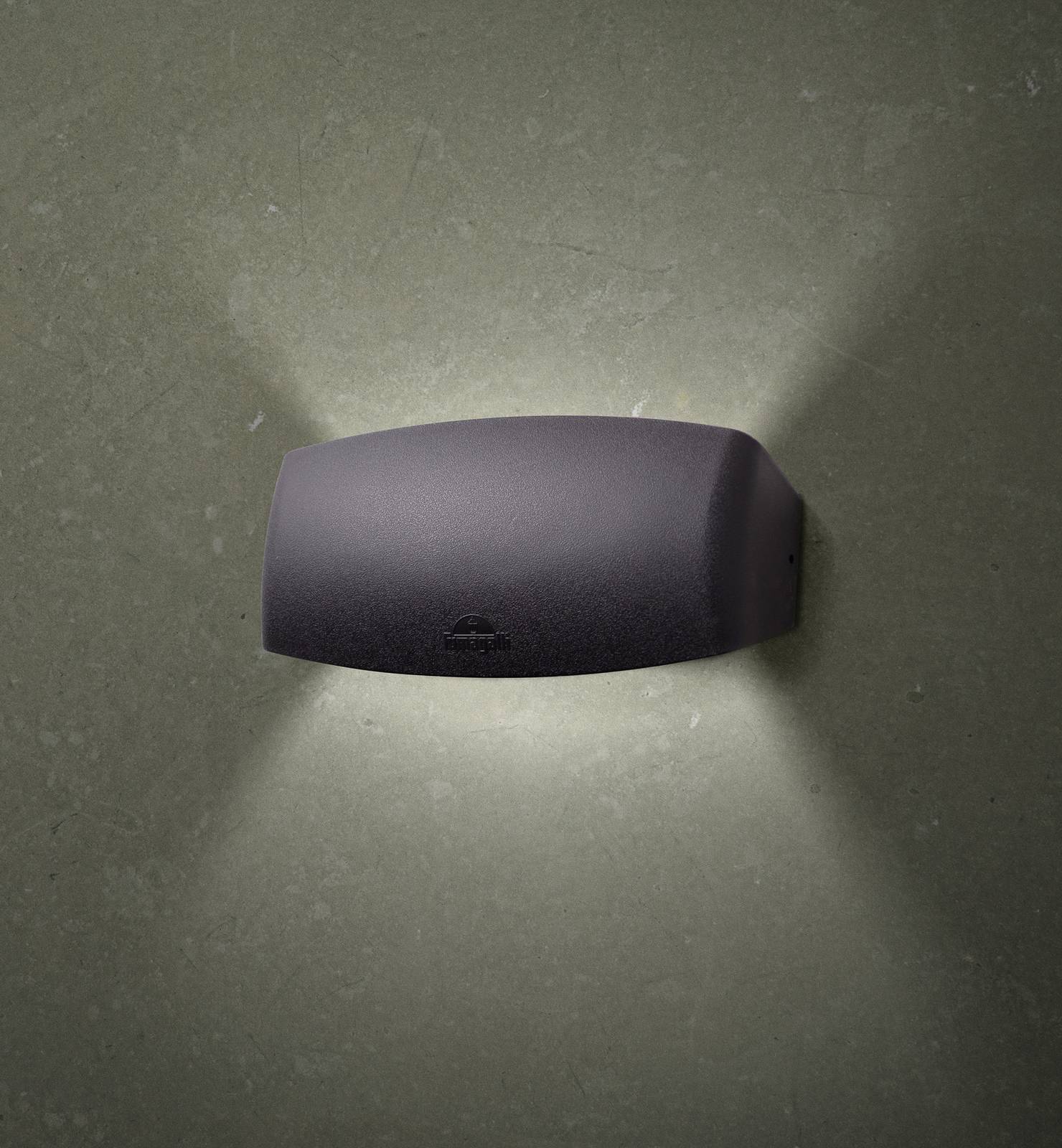 Svítidlo Fumagalli černá/čirá Syntetická pryskyřice/PMMA