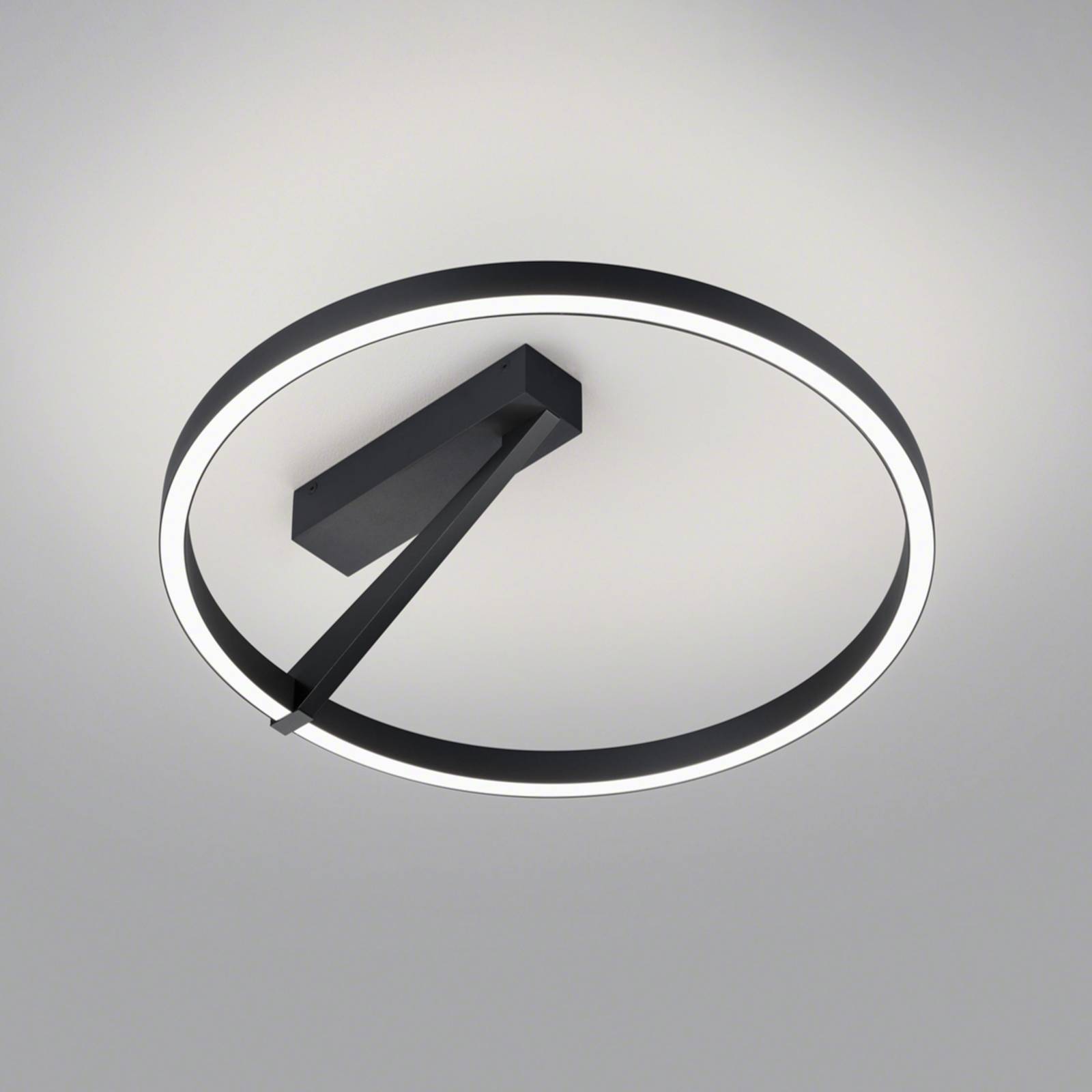 Svítidlo Helestra černá hliník/akryl