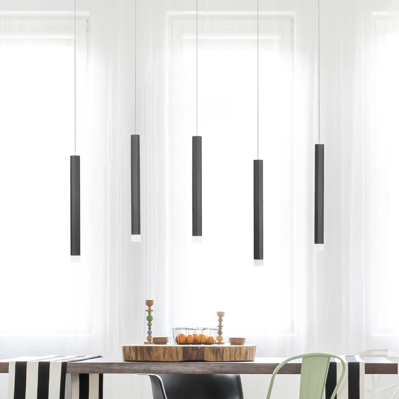 Svítidlo JUST LIGHT. černá Hliník/železo/plast