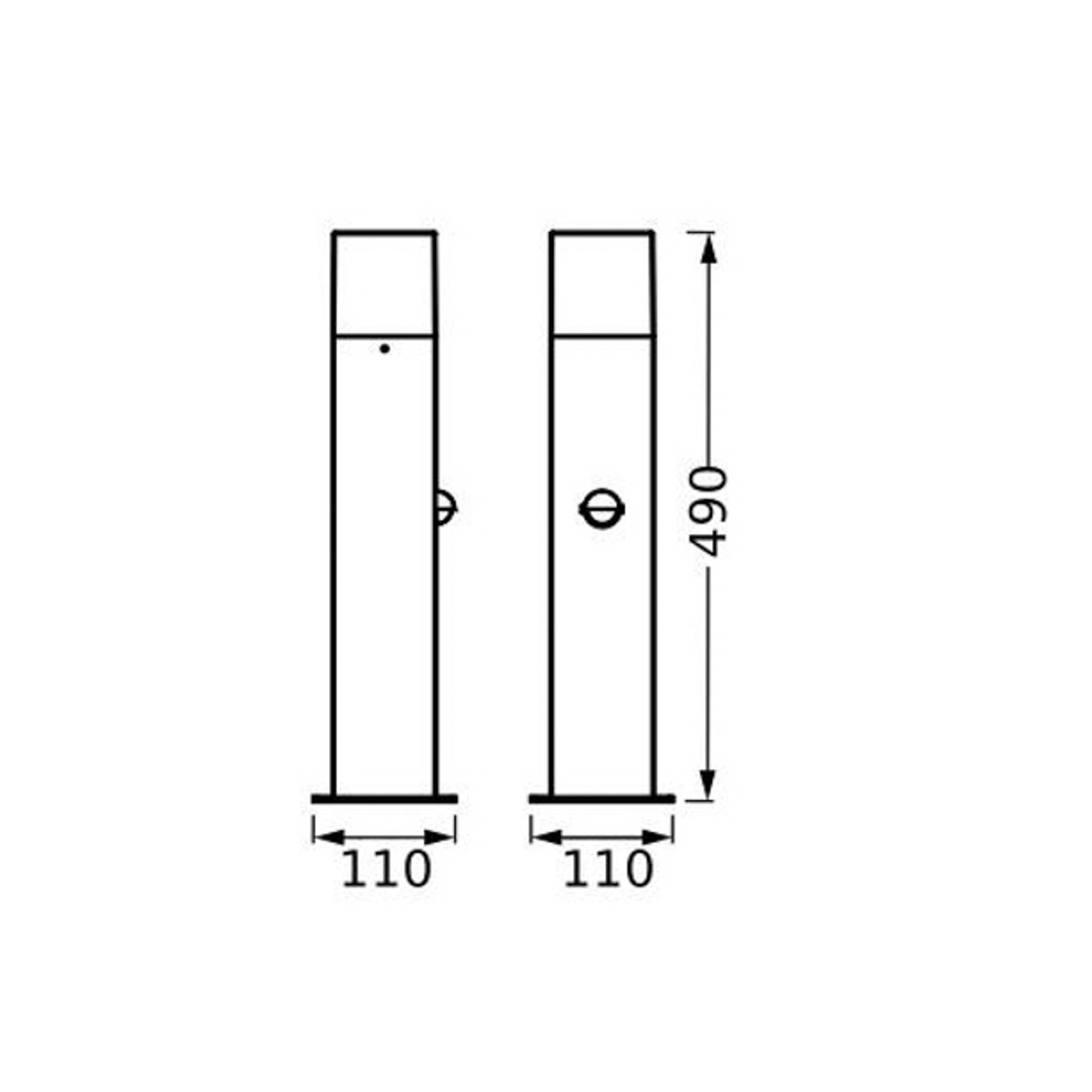 Svítidlo LEDVANCE tmavě šedá/bílá Hliník/polykarbonát